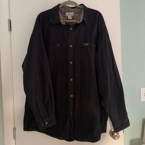 Carhartt Mens black Canvas Jacket Great Condition Size 2XL